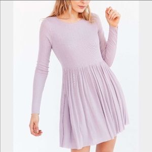 Kimchi Blue Vidal  long sleeve lavender dress NWT